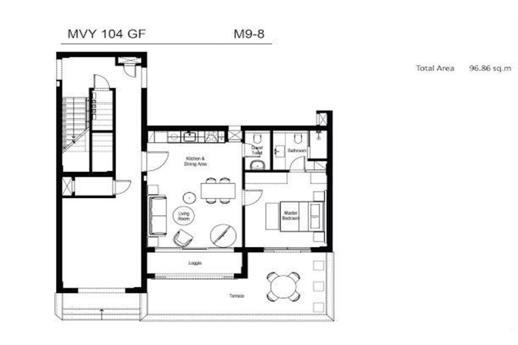 Apartment with Back view in Mangroovy  - 7